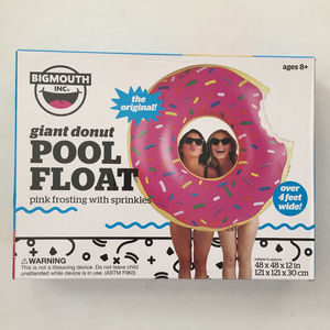 BIGMOUTH Giant DONUT Sprinkles Inflatable Float